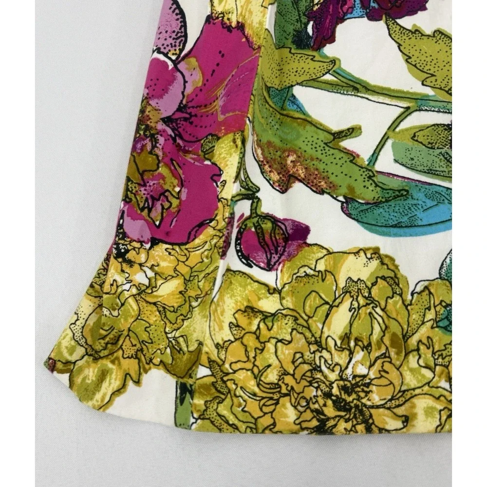 Lane Bryant‎ Floral A-Line Pleated Skirt Womens Plus Size 20 Artsy